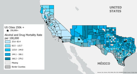 Living on the U.S.-Mexico Border Protects Against Substance Use Mortality